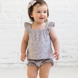 Colored Organics Kendi Suki Muslin Tank and Bloomer Set